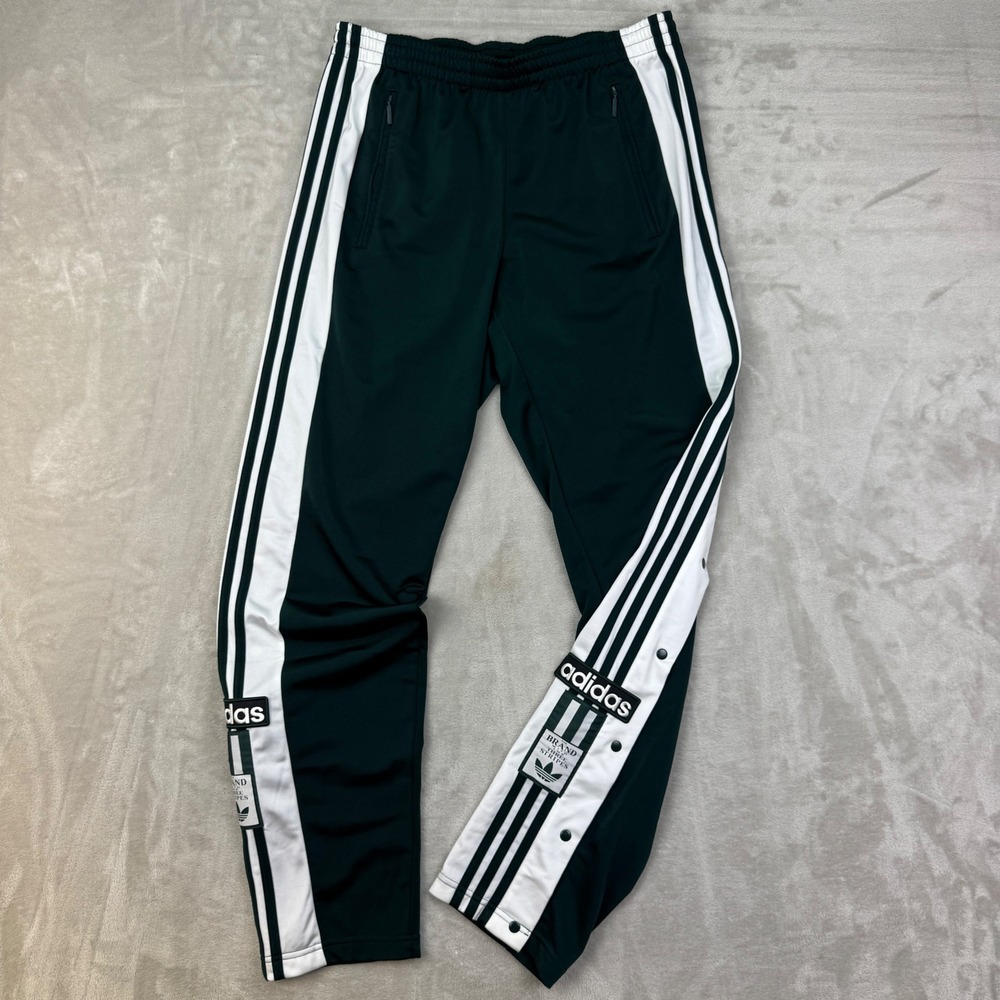 Adidas Adibreak Track Pants Mens M Green Relaxed Baggy Snap Brake 2018 Joggers